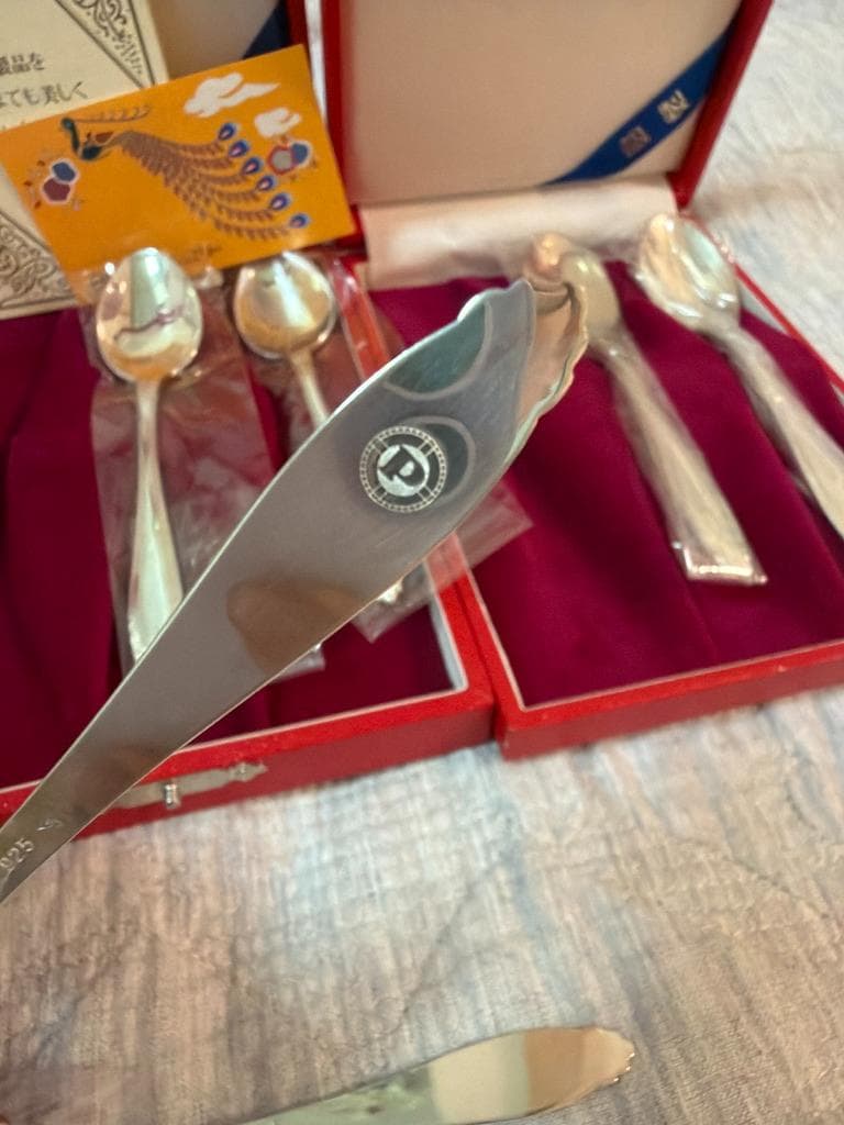 田中貴金属　銀製スプーン　Silver925 3箱　９本　箱付き