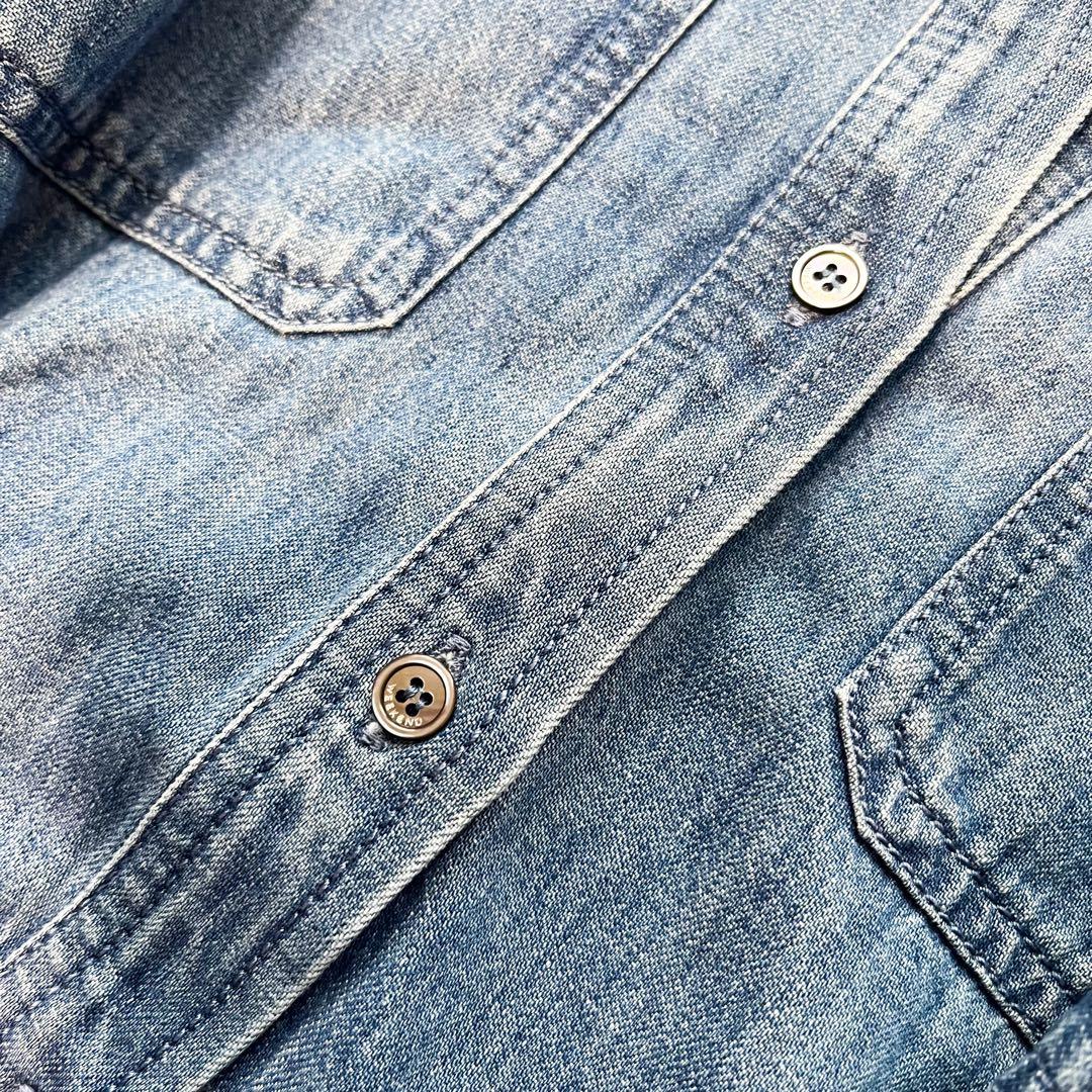 マックスマーラ LUANA デニムシャツワンピース マキシ丈 ベルト付 40