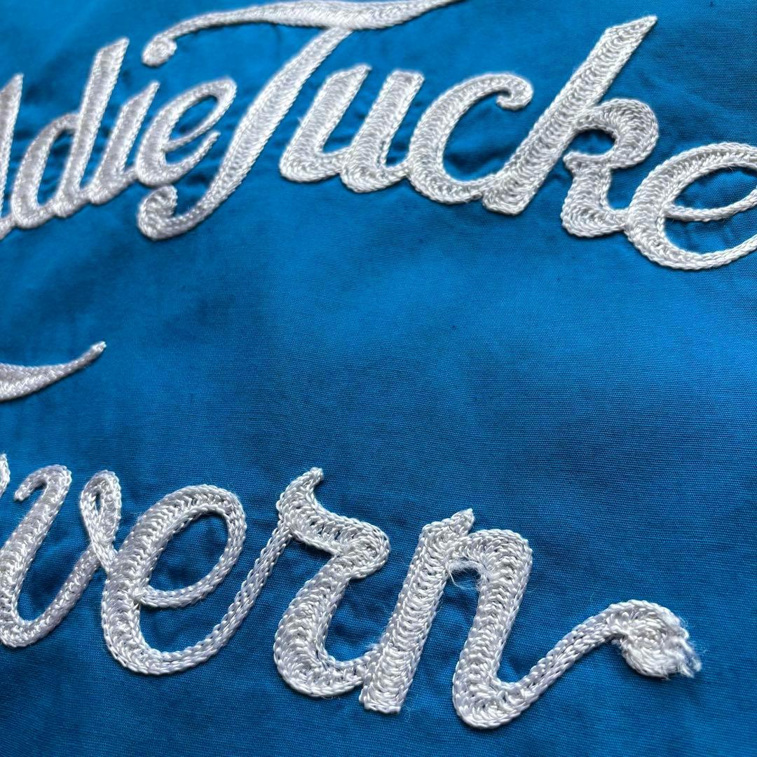 ヒルトン　ボーリングシャツ　半袖シャツ　ブルー　ヴィンテージ　古着　サイズ34