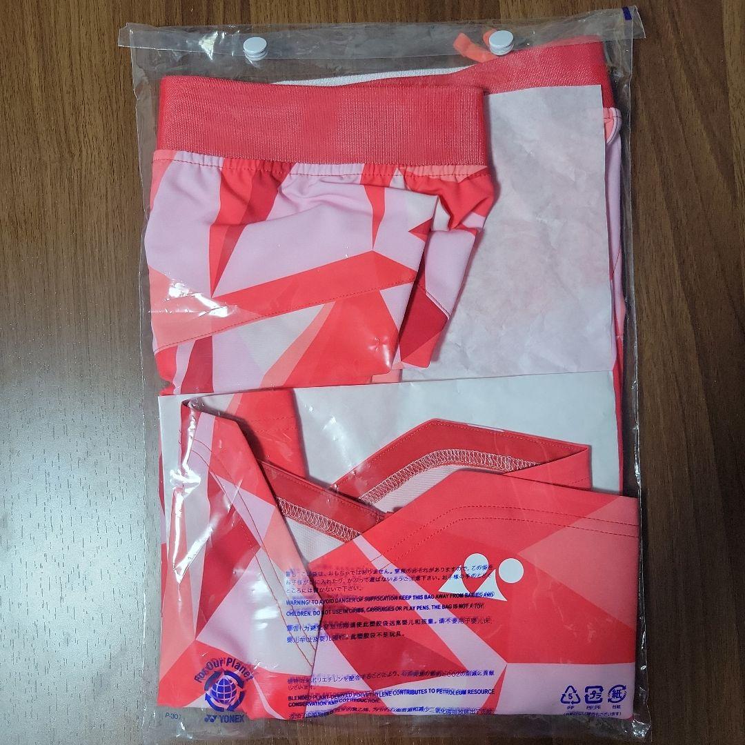YONEX ユニハーフパンツ 15195 Lサイズ タンゴレッド