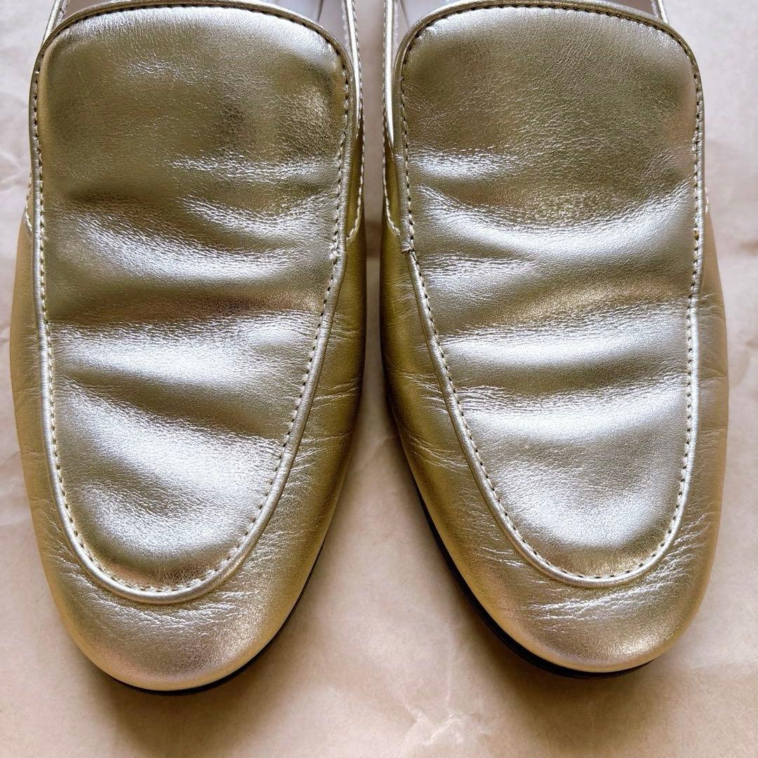 【辺見えみりさん着用】TOD'Sロンハーマン24cmコラボローファー37ゴールド