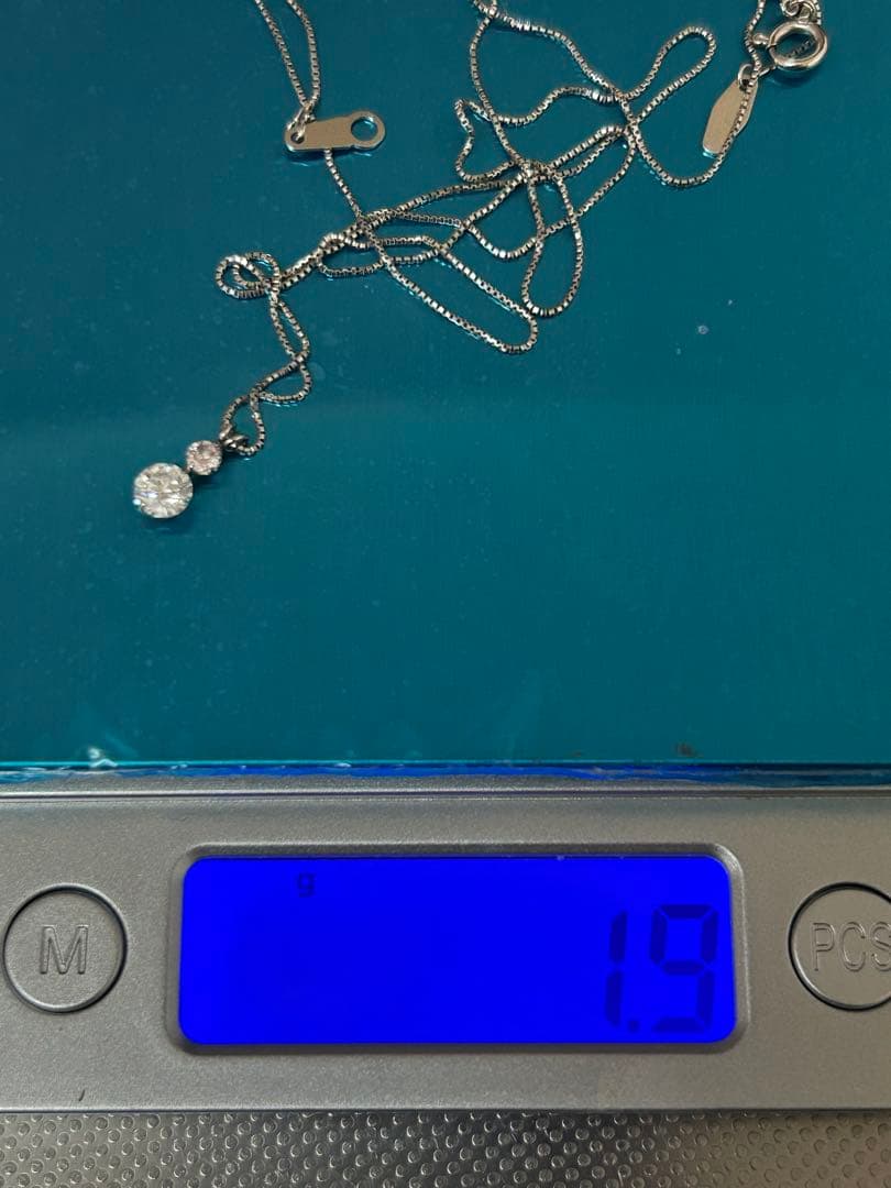 プラチナ850 ピンクダイヤモンド ネックレス