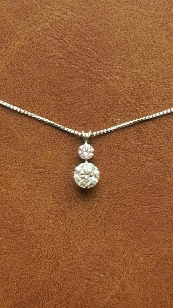 プラチナ850 ピンクダイヤモンド ネックレス