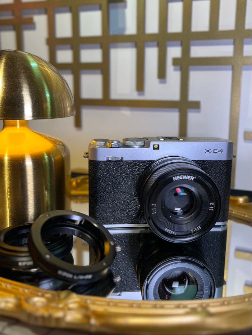 X-E4 シルバー＋MF35mmF1.2＋L39/Mアダプター