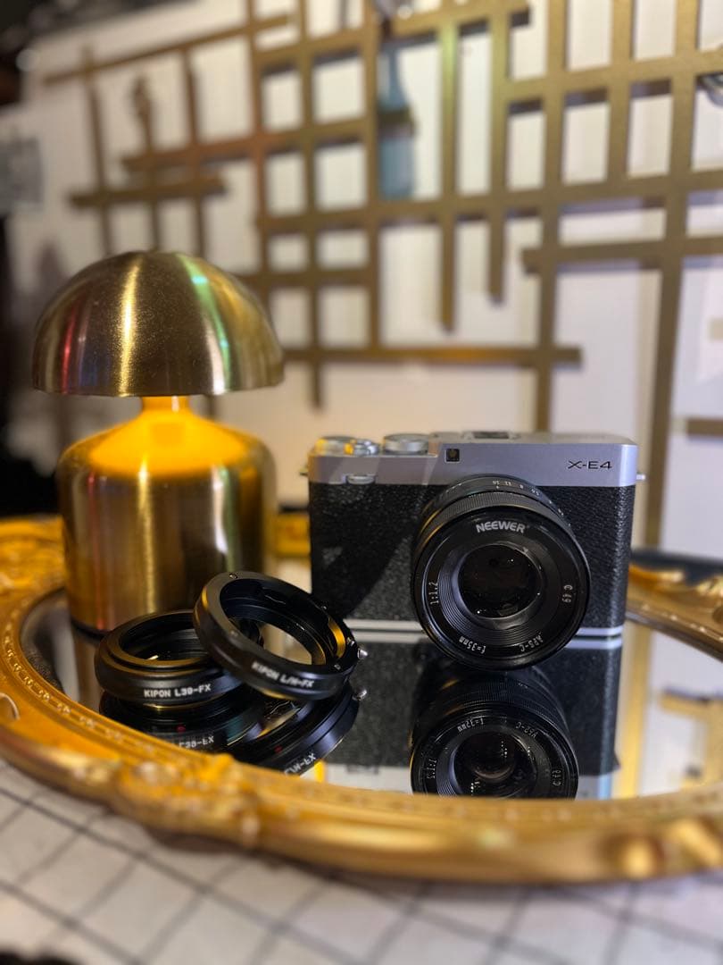 X-E4 シルバー＋MF35mmF1.2＋L39/Mアダプター