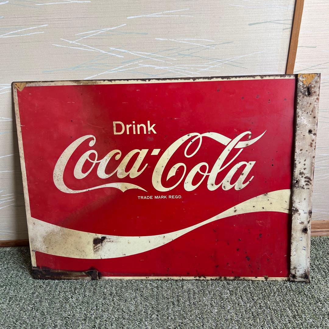 レトロ看板　昭和　コカコーラ看板　アンティーク雑貨