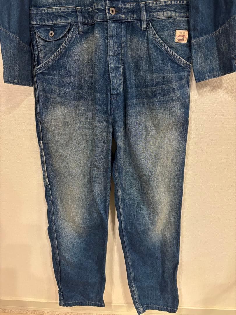 ジョンブル　ライトオンスデニム エンジニア オーバーオール オールインワン