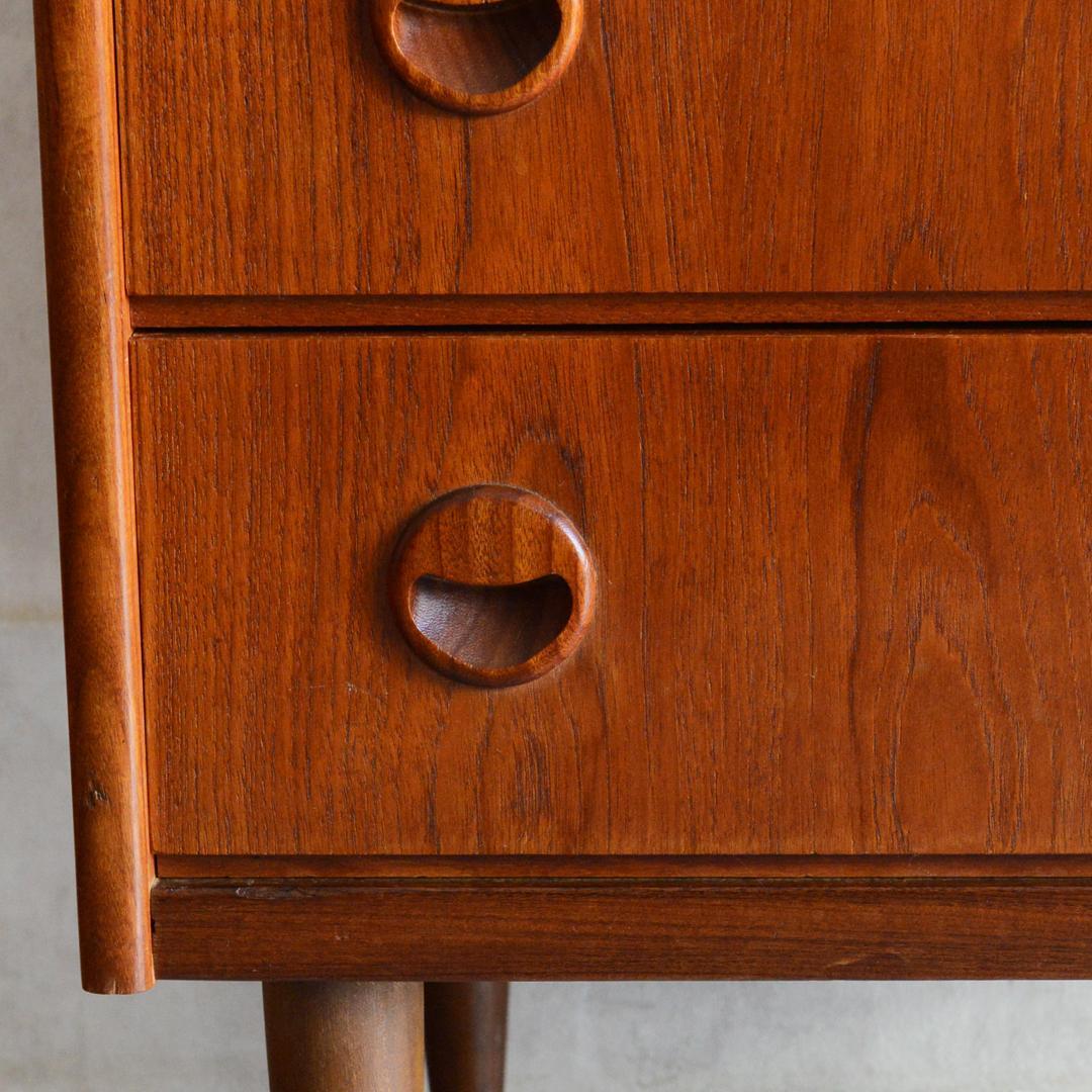 ミルメルシィ　 デンマーク チーク３段チェスト 北欧家具 北欧デザイン