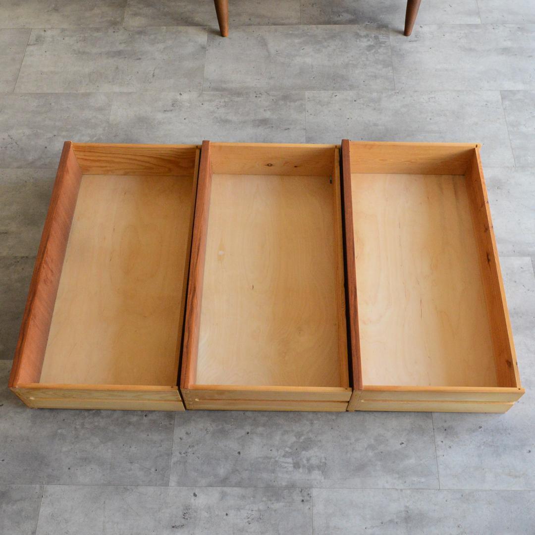 ミルメルシィ　 デンマーク チーク３段チェスト 北欧家具 北欧デザイン