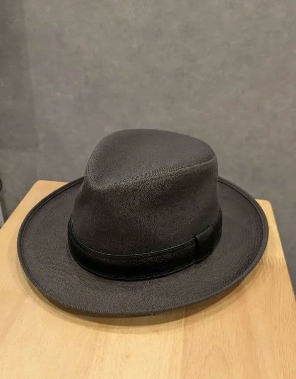 HERMES エルメス ハット 57 チャコールグレー