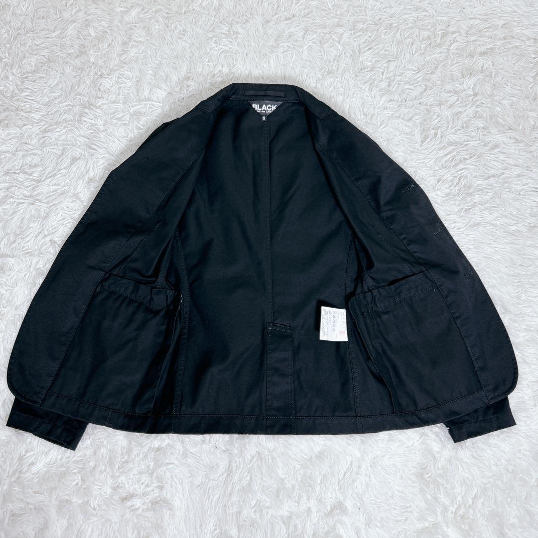 BLACKコムデギャルソン テーラードジャケット S 黒 日本製　キレイめ