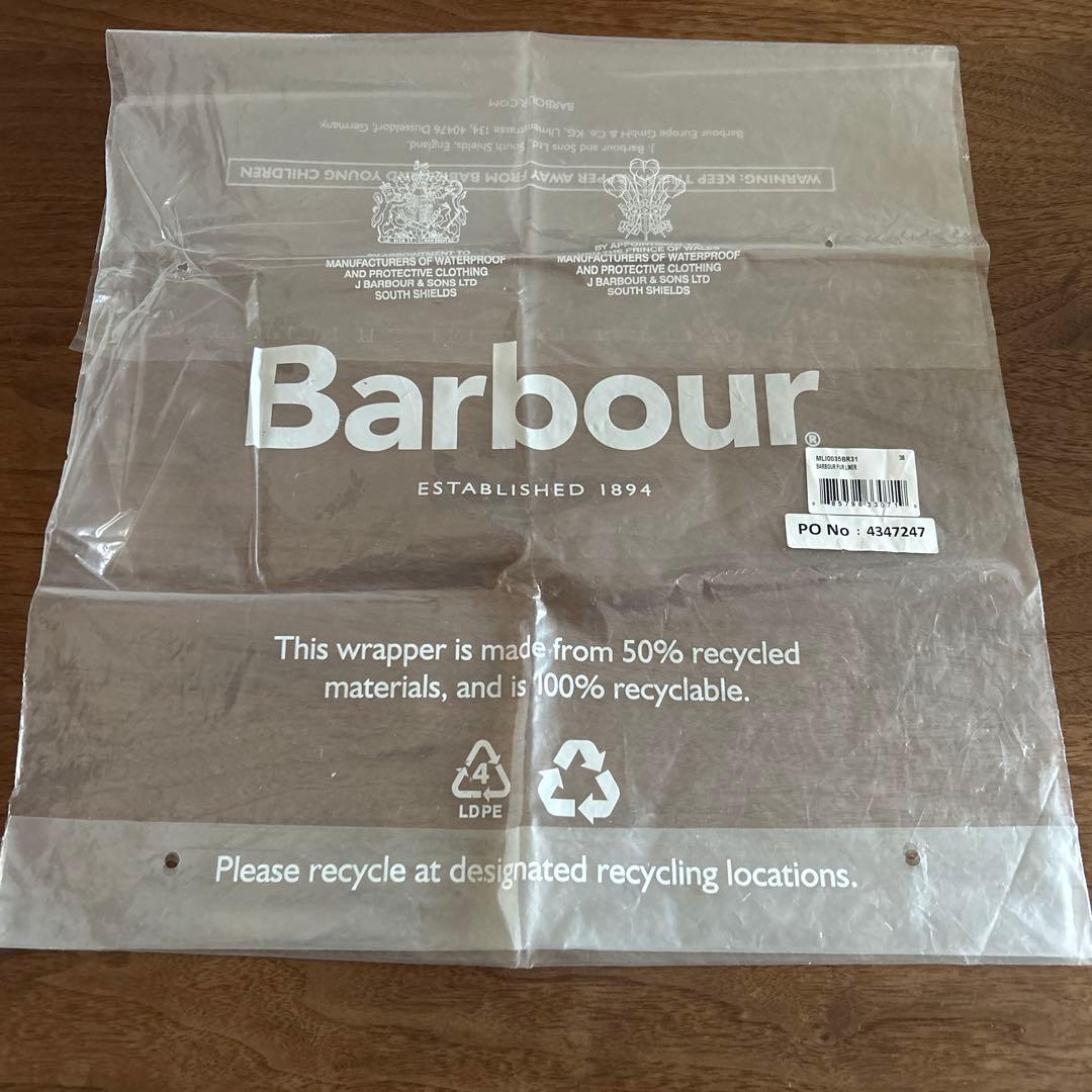 極美品Barbour ライナーインナーベスト 38 袋付き