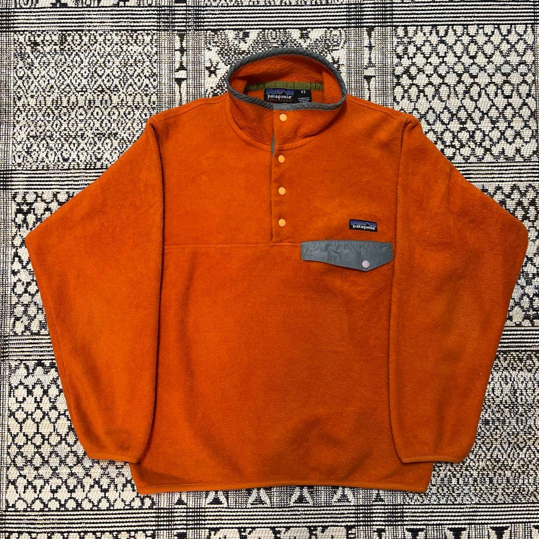 90s 希少カラー Patagonia シンチラ スナップt オレンジ