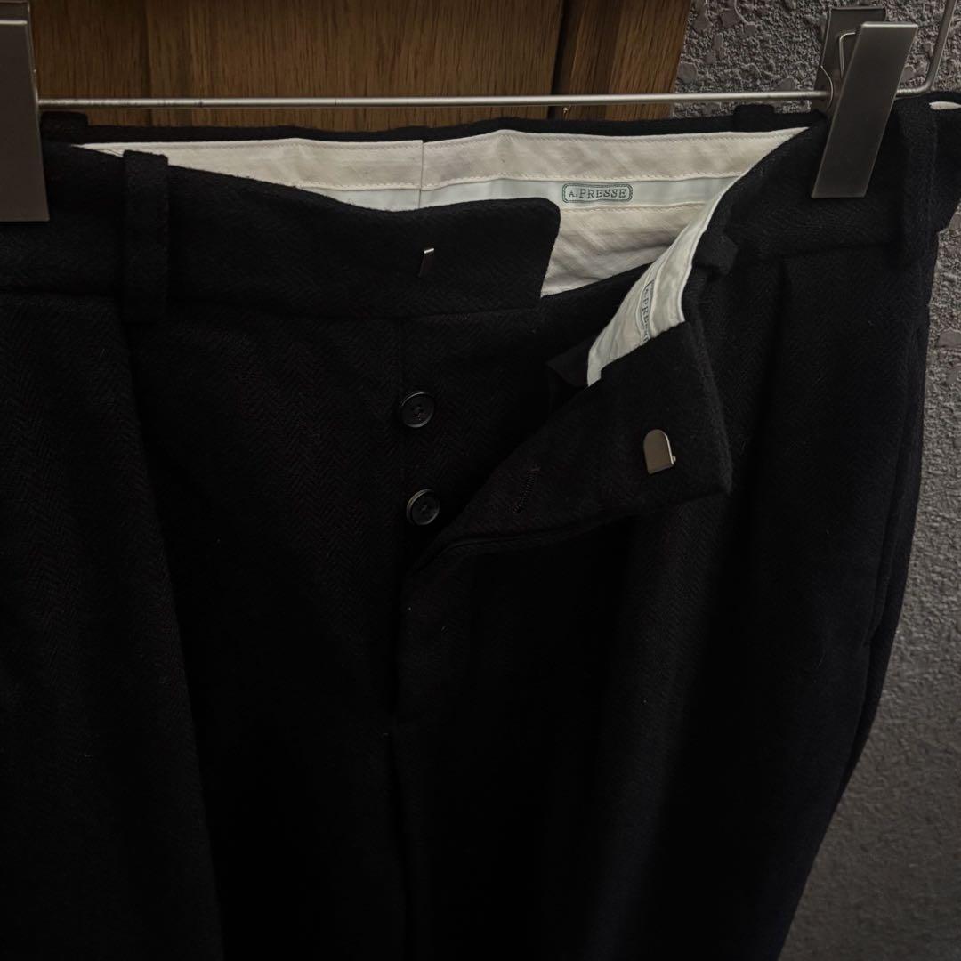 a.presse tweed Herringbone trousers サイズ2