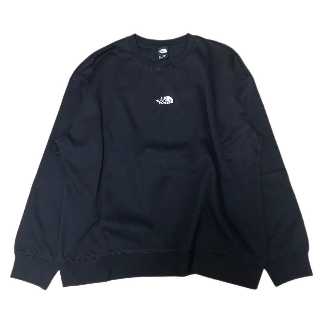 ノースフェイス　刺繍スウェットトレーナー　黒　日本XXL相当　SA18 7