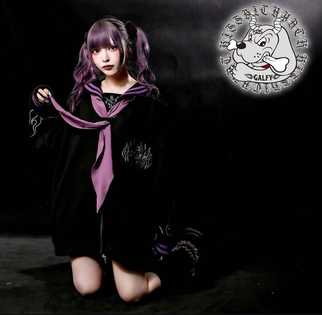 【GALFY×KRY 秋コレクションアイテム】「犬の企み学園」パープル