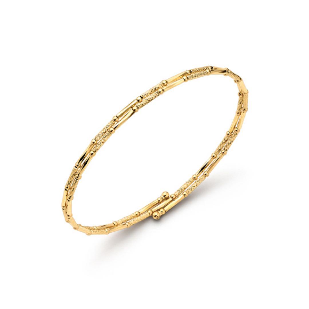 未使用 GINZA TANAKA K18イエローゴールド バングル