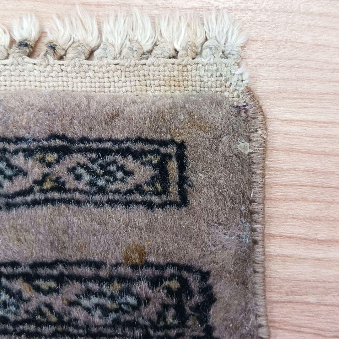 Y3080 パキスタン絨毯 ウール 手織り 193×125㎝ トライバルラグ