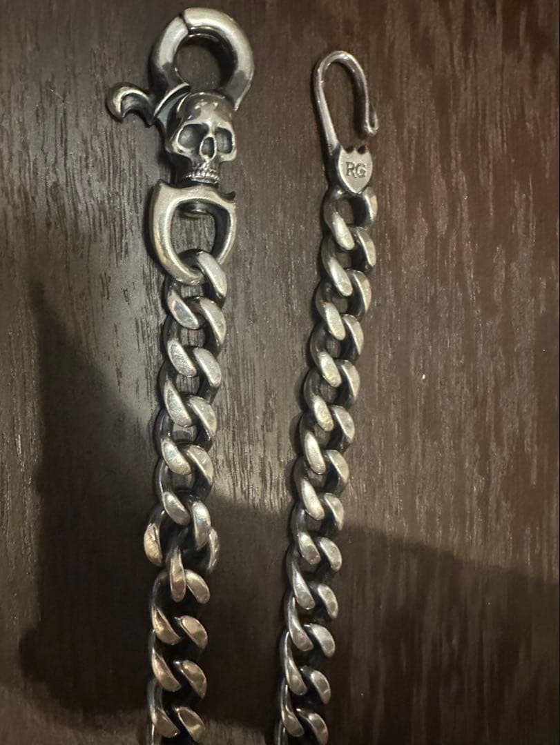 ルードギャラリー スカル ウォレットチェーン RG刻印 シルバー925