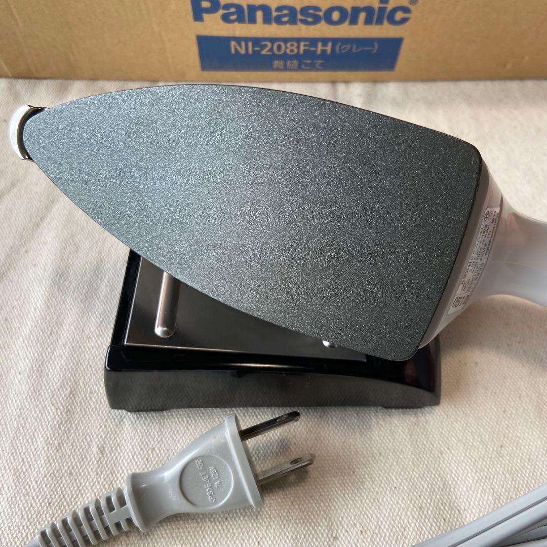 パナソニック★自動裁縫こて　フッソ樹脂加工　置き台つきNI-208F-H グレー