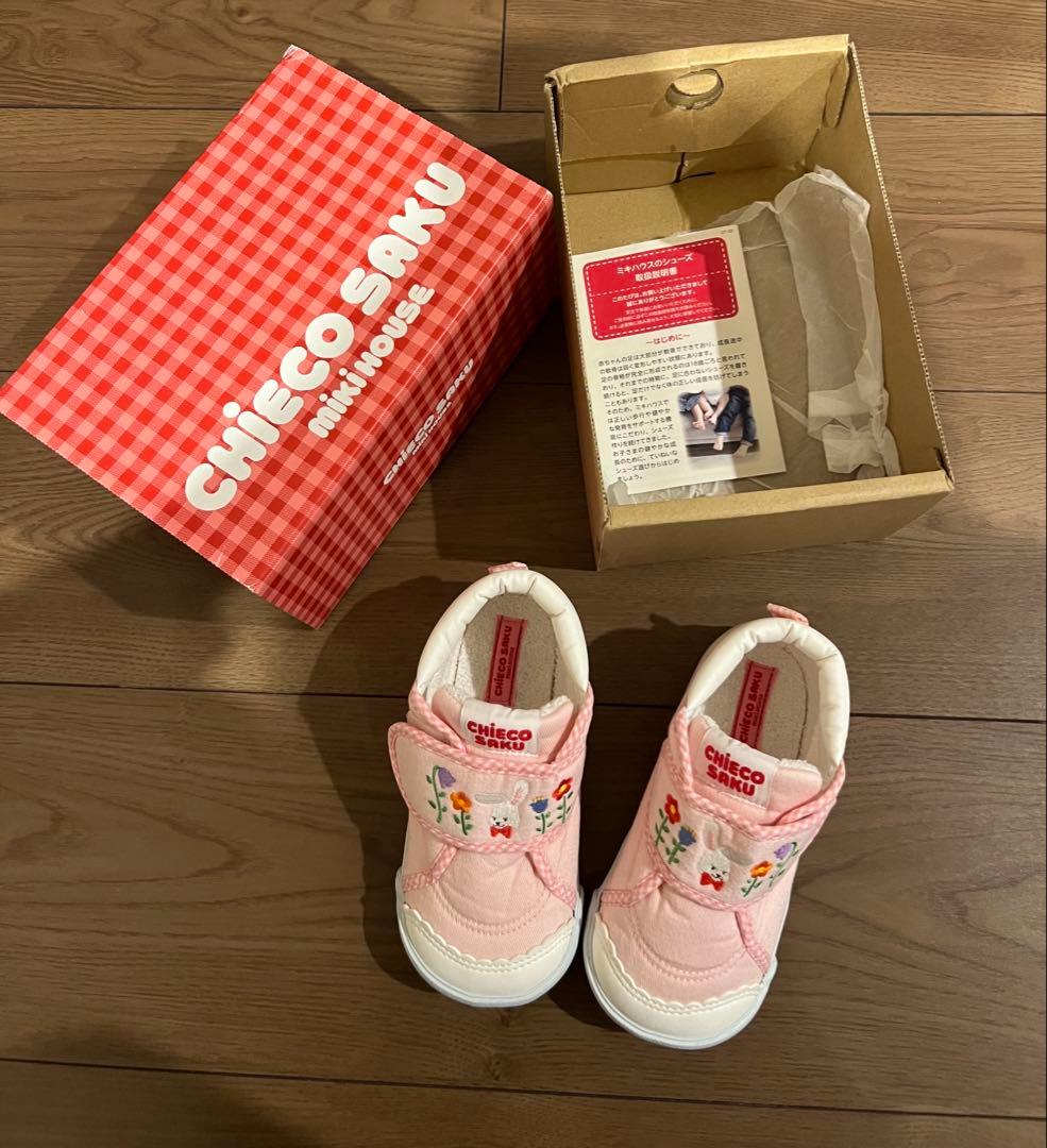 ミキハウス　CHIECO SAKU ピンク セカンドシューズ　16cm