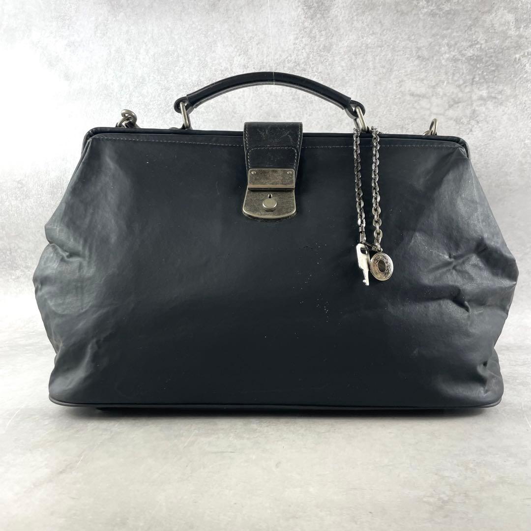 入手困難✨ ジャンポールゴルチエ ドクターズバッグ 鍵付き ブラック がま口