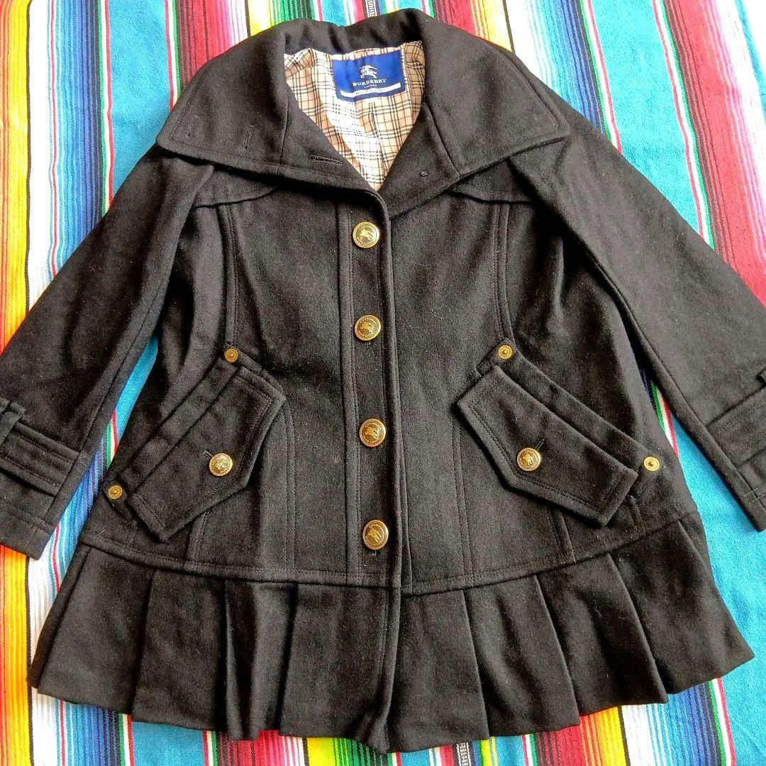 高級感抜群です！バーバリー★フルーレベル★BURBERRY★ブラック★上質コート
