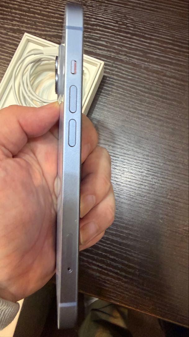 iphone 14 128gb ブルー 傷なし！美品SIMフリーバッテリー82%