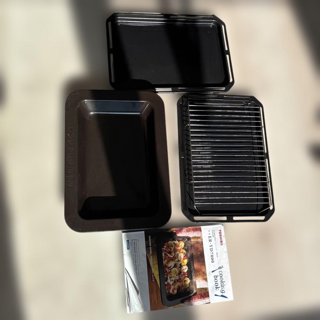 東芝 過熱水蒸気オーブンレンジ 石窯ドーム ER-YD7000 2023年製 黒