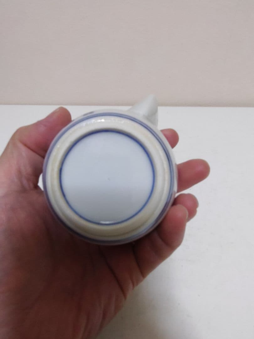 高野昭阿弥 青華唐子人物図 煎茶器 宝瓶 湯冷 煎茶碗五客 煎茶道具 共箱