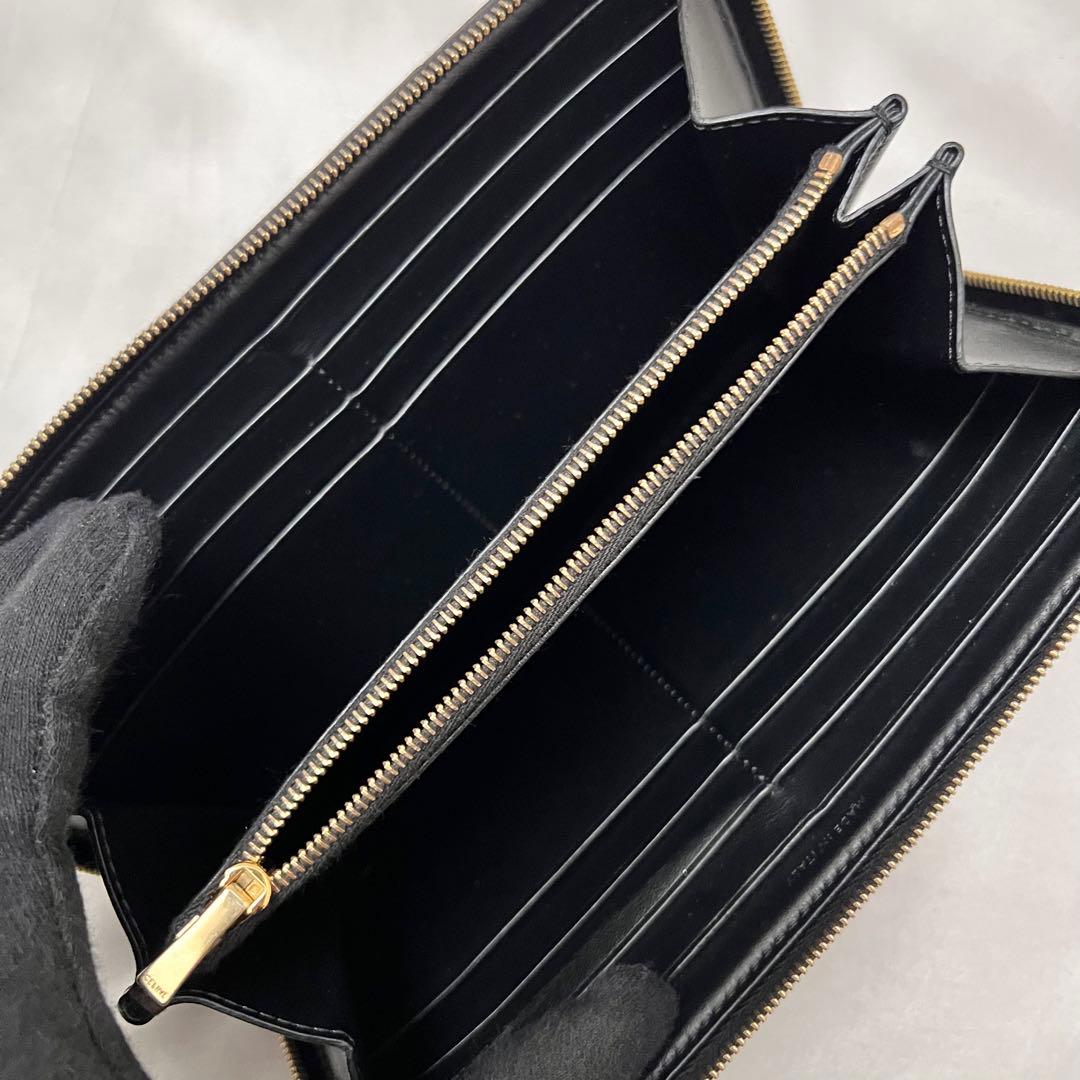 ◇極美品◇セリーヌ　ラージジップウォレット　トリオンフ×ゴールド金具　長財布