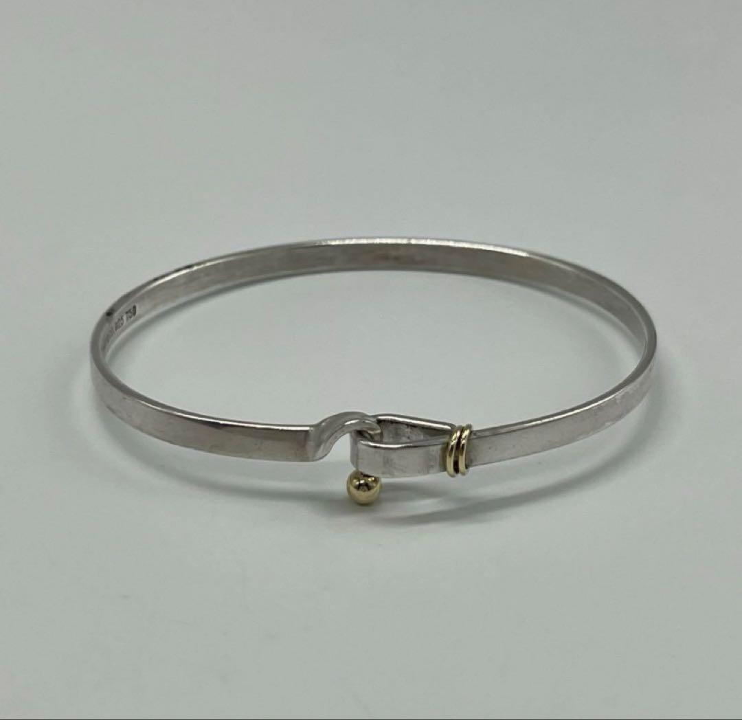 【本日まで】ティファニー TIFFANY フックアンドアイバ ングル シルバー