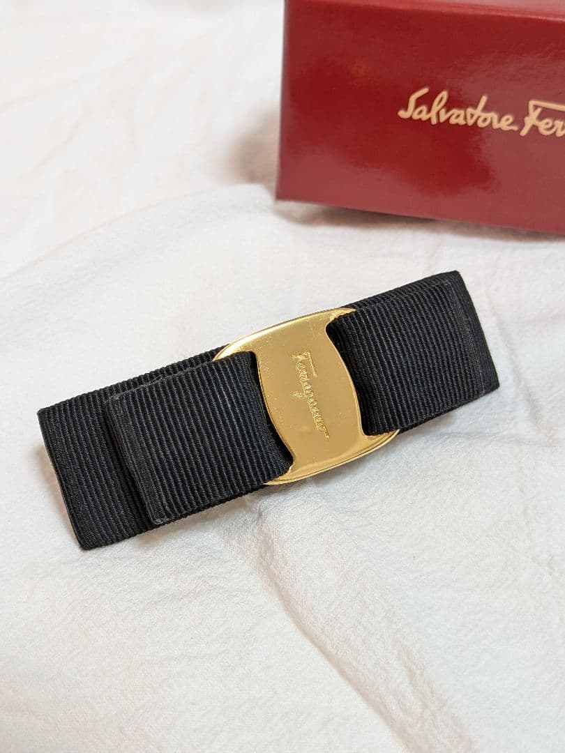 サルヴァトーレ フェラガモ ★バレッタ ブラック 箱付き ferragamo