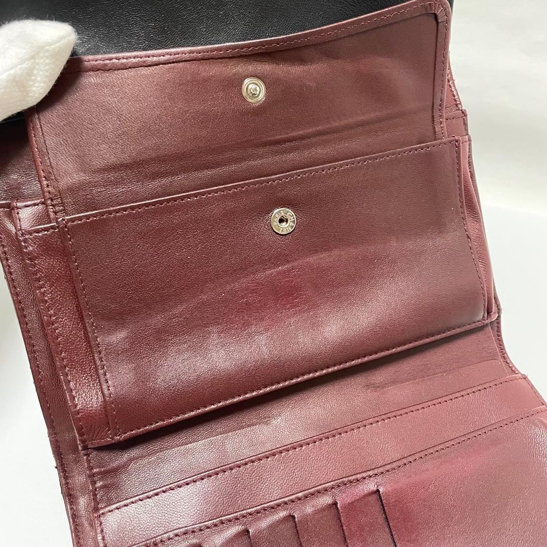 シャネル マトラッセ ココマーク 長財布 ラムスキン ブラック レディース