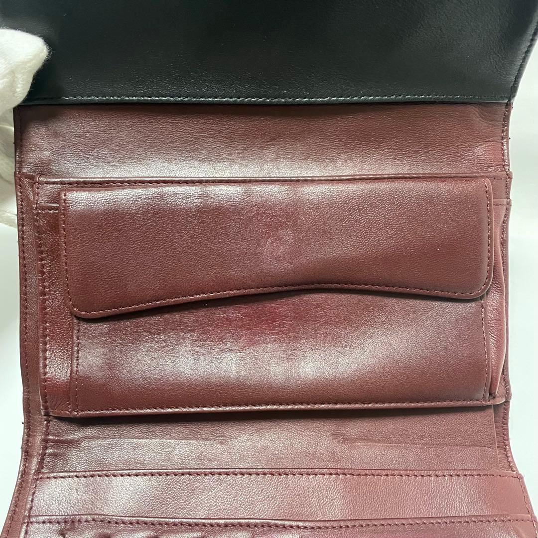 シャネル マトラッセ ココマーク 長財布 ラムスキン ブラック レディース