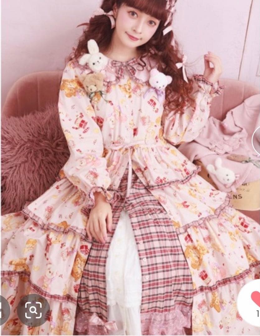 ピンクハウス×青木美沙子 アニマルハッピージャムプリントワンピース