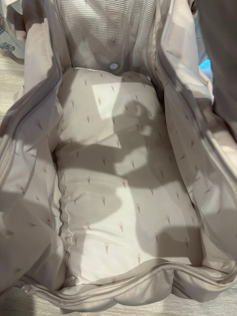 ジェラートピケ キルティングキャリーバック ピンク