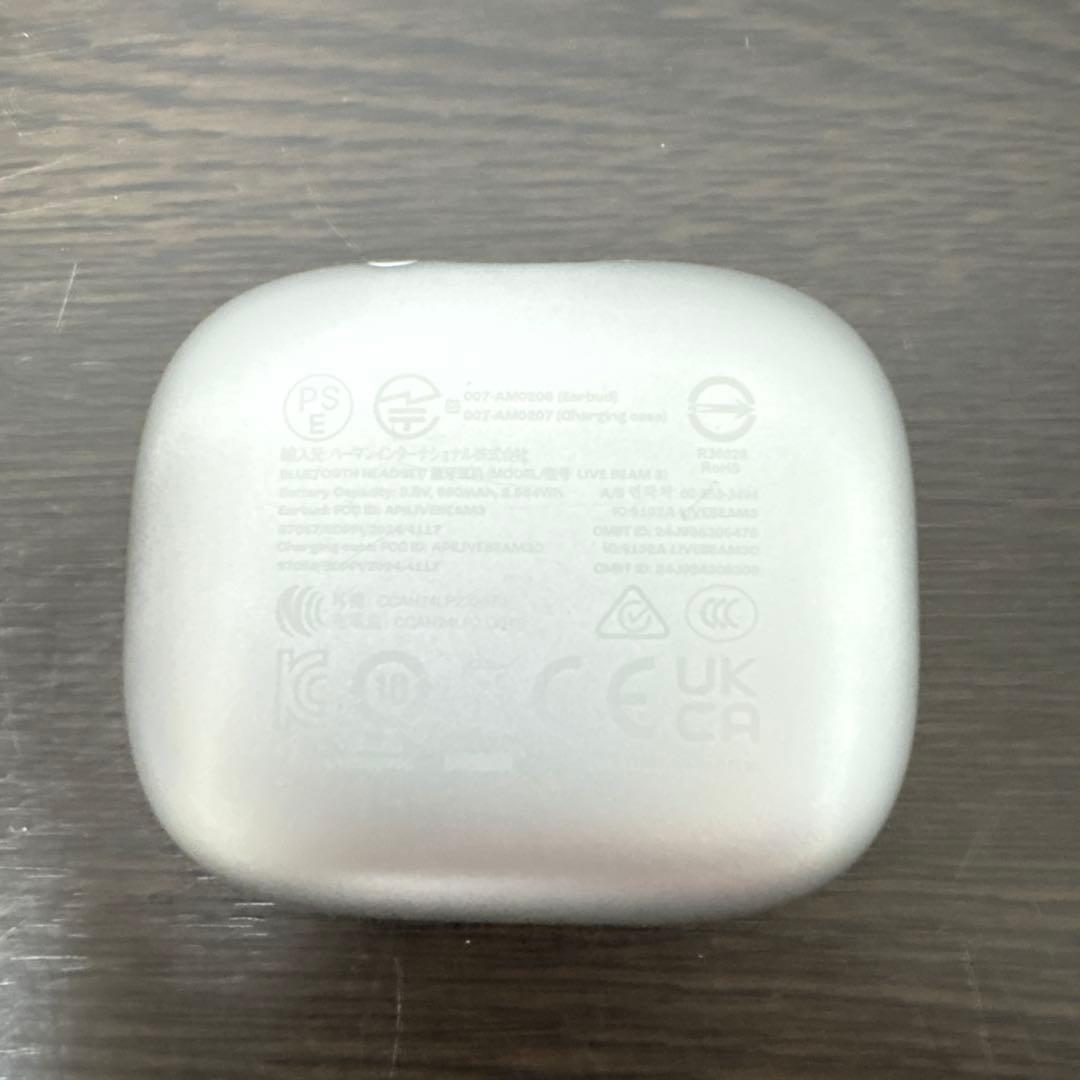 JBL LIVE BEAM 3 ワイヤレスイヤホン シルバー