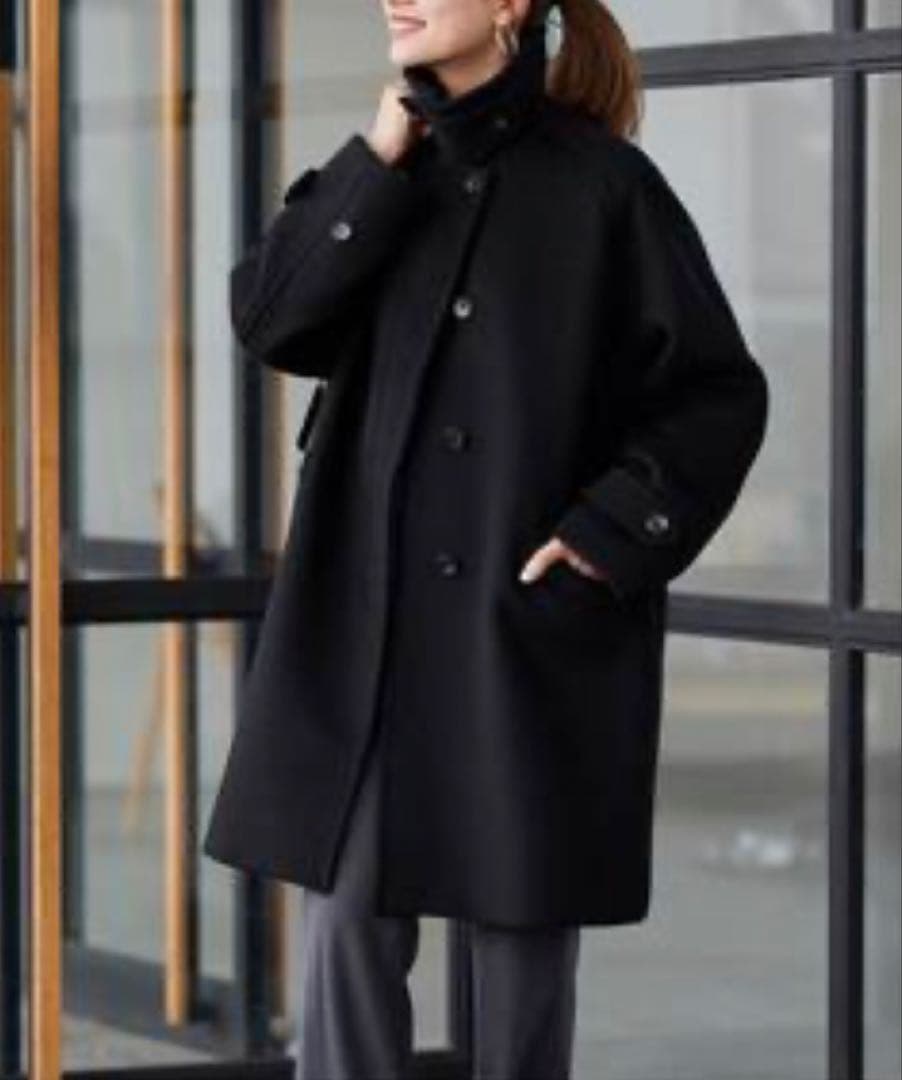 FRAMeWORK ラムウールMIXシャルムバルカラーコート