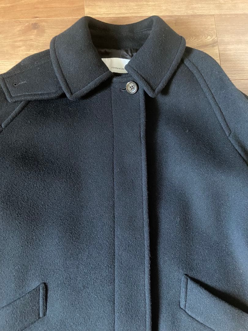 FRAMeWORK ラムウールMIXシャルムバルカラーコート