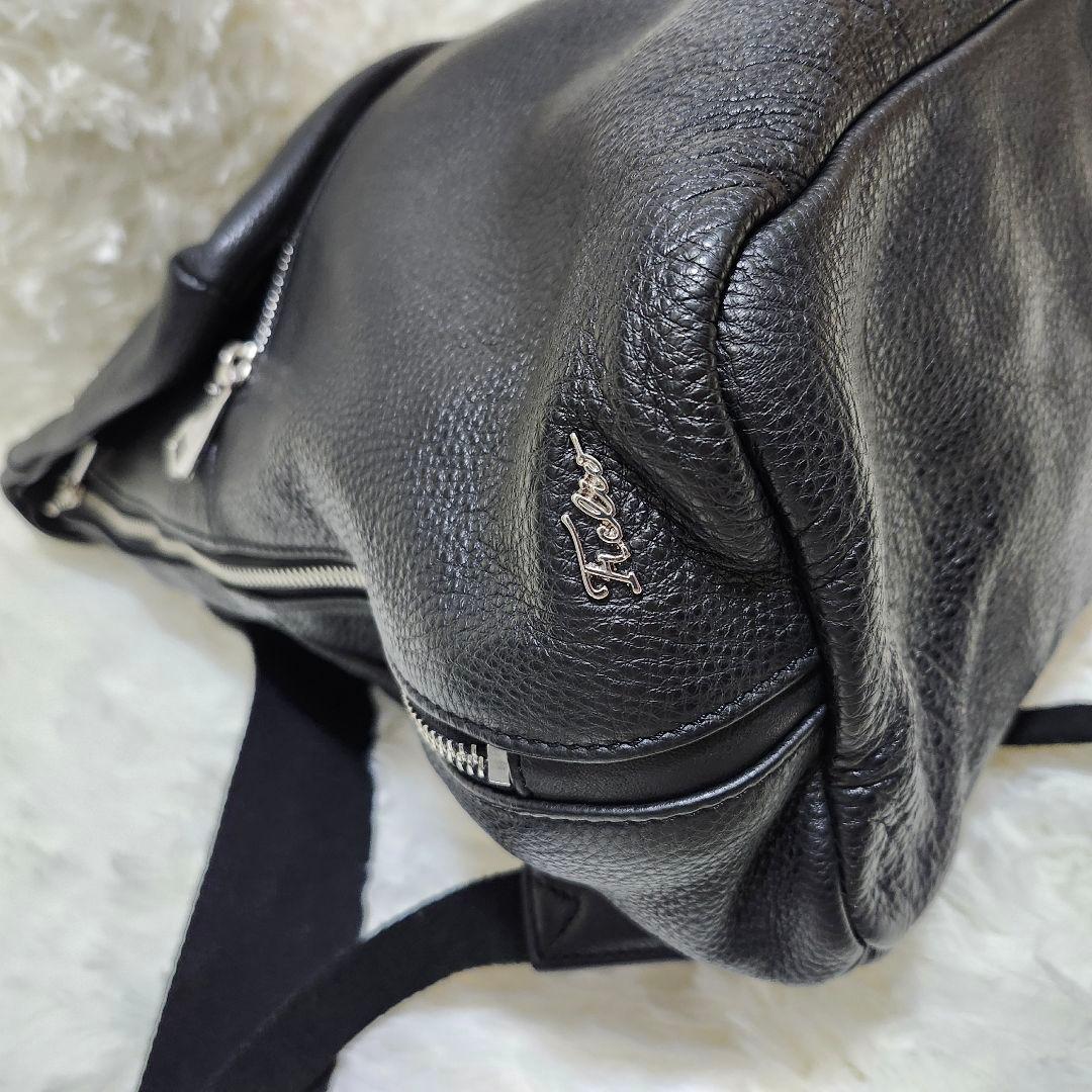 F.CLIO　レザーバックパック　リュックサック　本革　シボ革