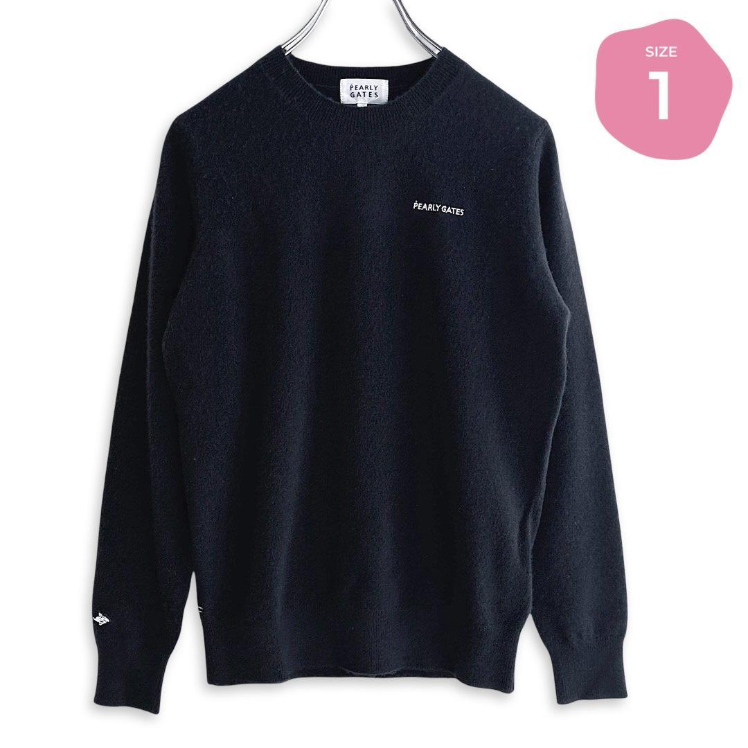 520 パーリーゲイツ 定価33,000円 カシミヤ100％ ニット 紺 1 M