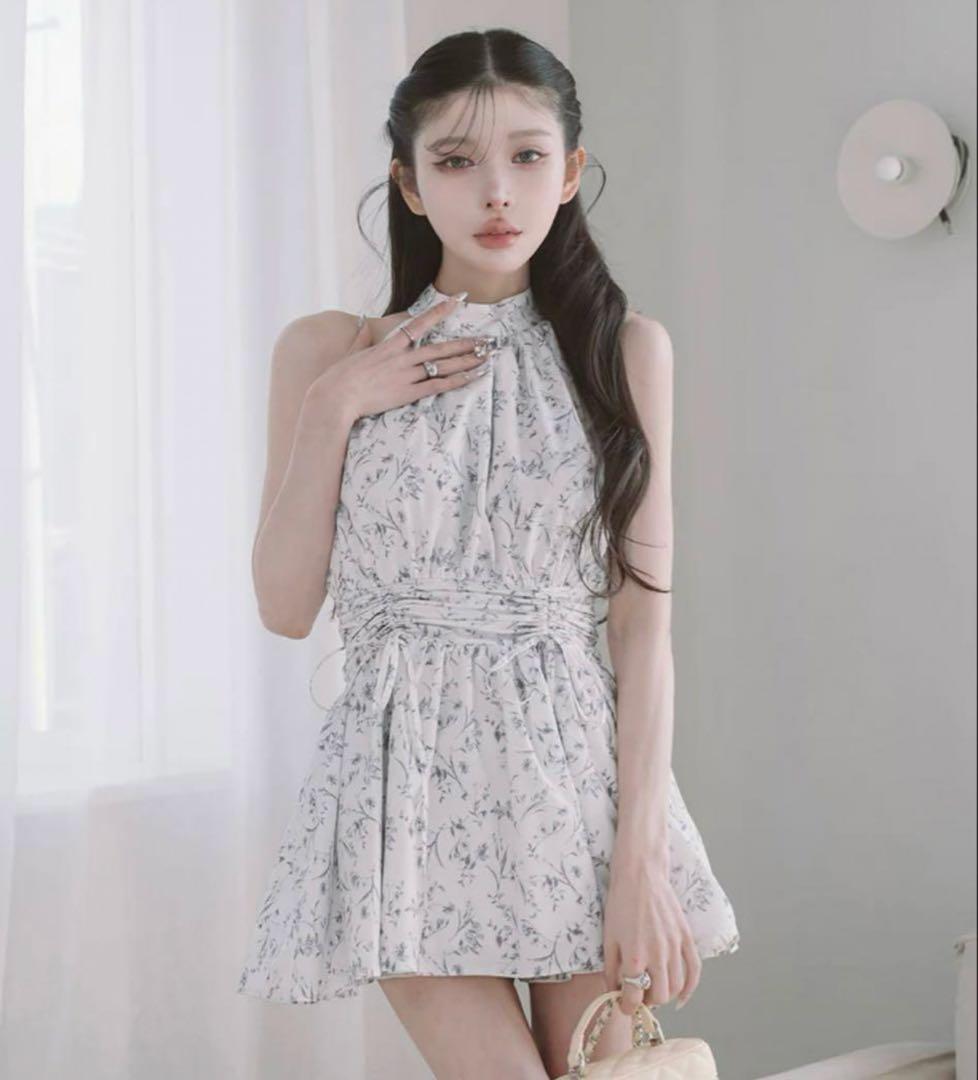 Darich ダーリッチ アメスリギャザーフレアミニワンピース