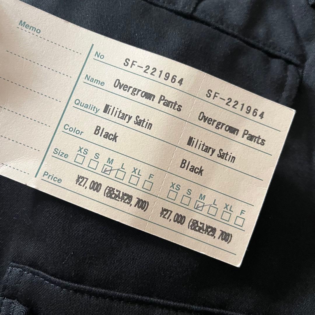 Overgrown Parts ブラックワークパンツ Mサイズ