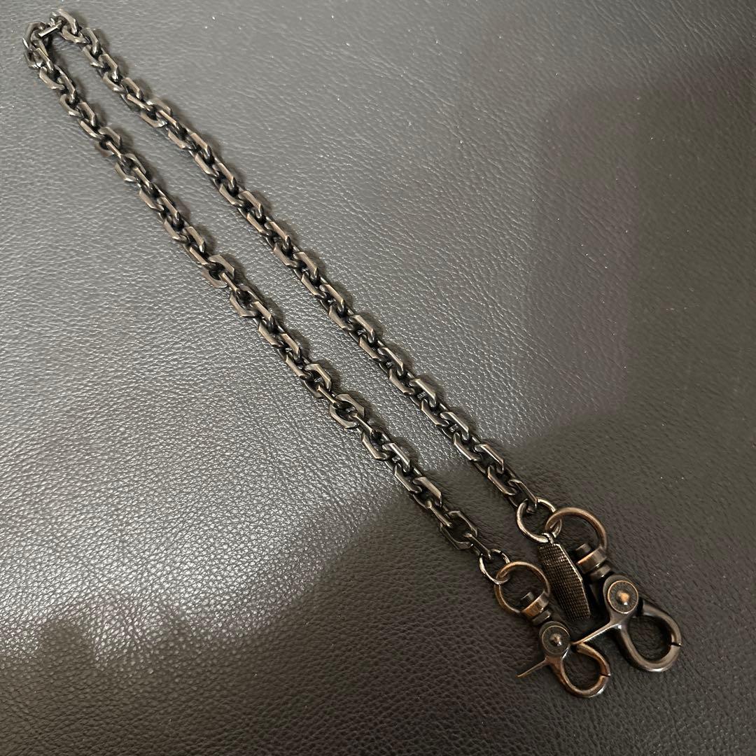 ☆HYSTERIC GLAMOUR☆ウォレットチェーン☆ガンメタ☆65cm☆美品