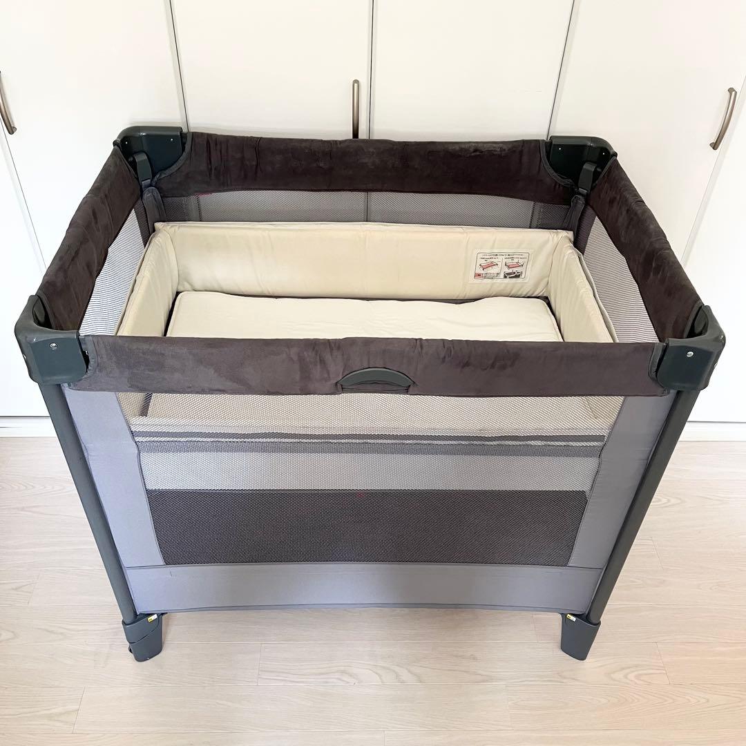 【送料無料】Aprica ココネルエアープラスAB ベビーベッド マットレス付き