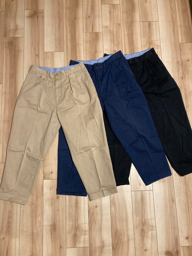 BEAMS＋ ビームスプラス 2タック チノパンツ M3色セット