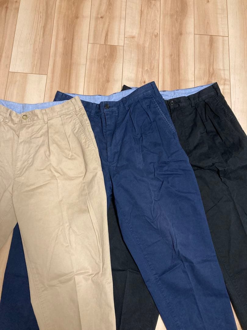 BEAMS＋ ビームスプラス 2タック チノパンツ M3色セット