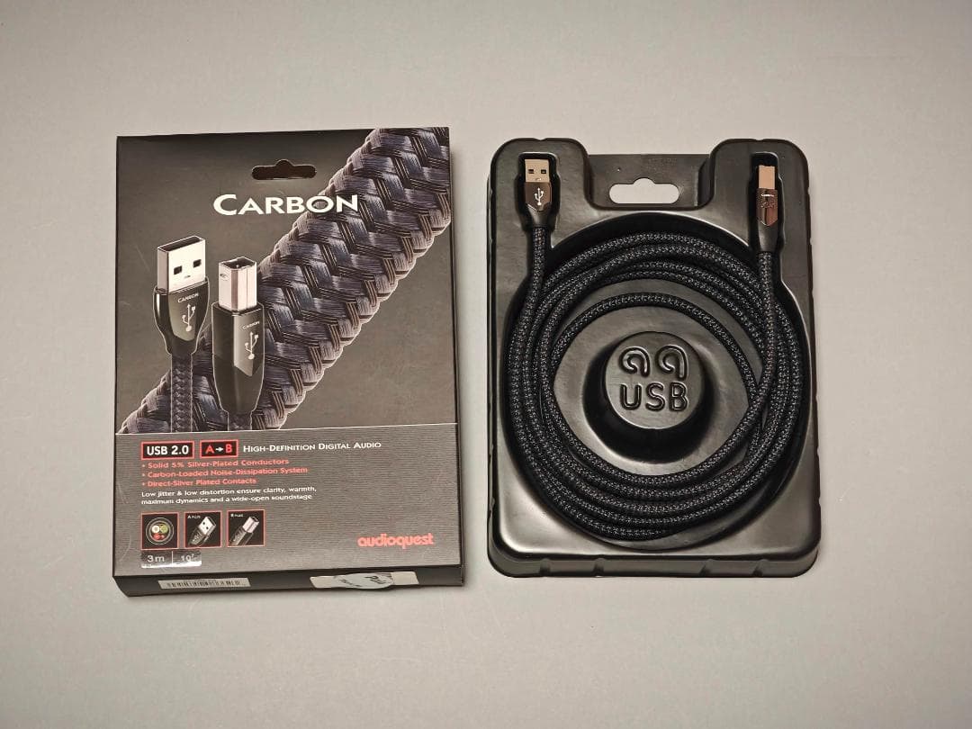 AudioQuest Carbon USBケーブル A to B 3.0m