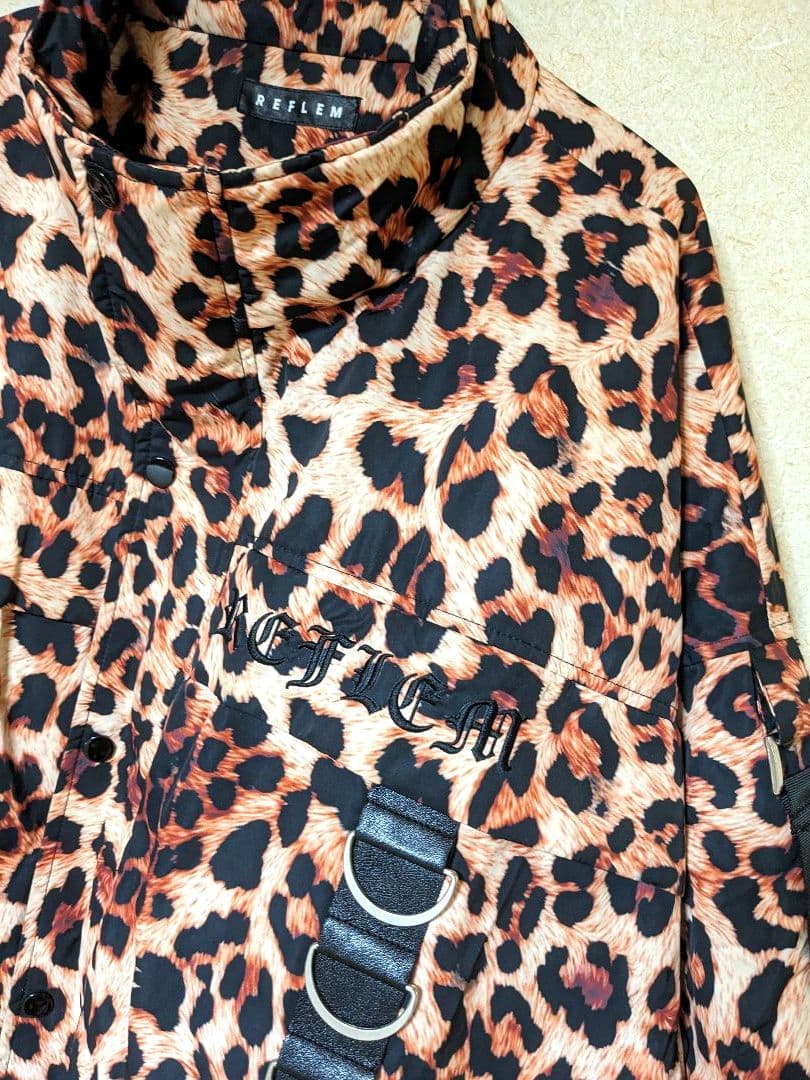 レフレム　ブルゾン　Dリング　ジャケット　レオパード　　REFLAM　豹柄